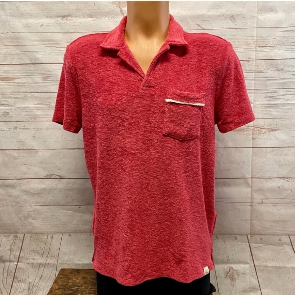Marine Layer ML Terry Out Polo - Picture 2 of 7